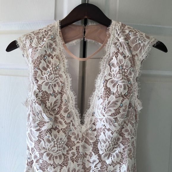 Women’s formal Betsy & Adam white sparkly dress - Picture 7 of 7